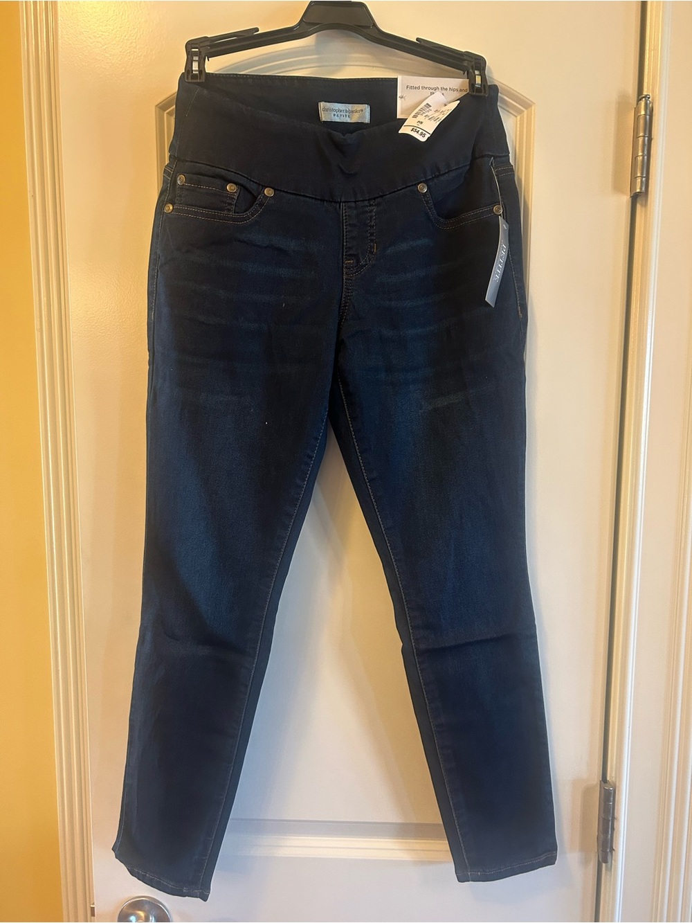 Christopher & Banks Dark Blue Skinny Maternity Jeans